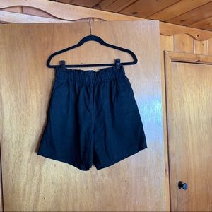 ADAY Ease In Paperbag Shorts - Black